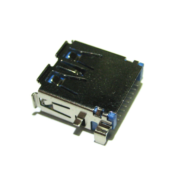 Разъём USB 3.0 тип A на плату, утопленный SMD (для ноутбуков)