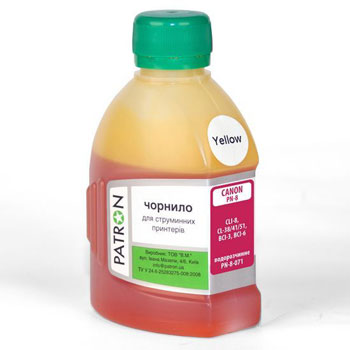 ������� PATRON Canon CLI-8 Yellow 180ml