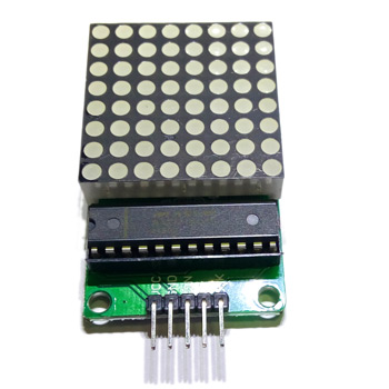 Модуль LED индикатора 8x8 точек с драйвером MAX7219