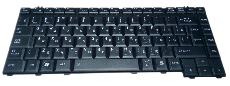 Клавиатура для ноутбука TOSHIBA (A200 / A300 / M300) RUS, черная